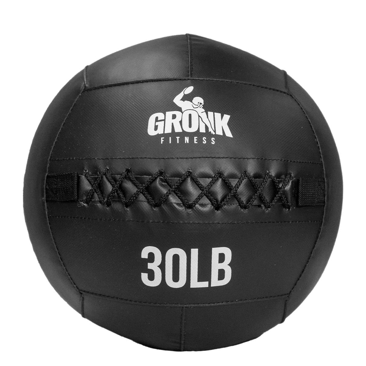 Gronk Fitness Wall Ball Black 30lb