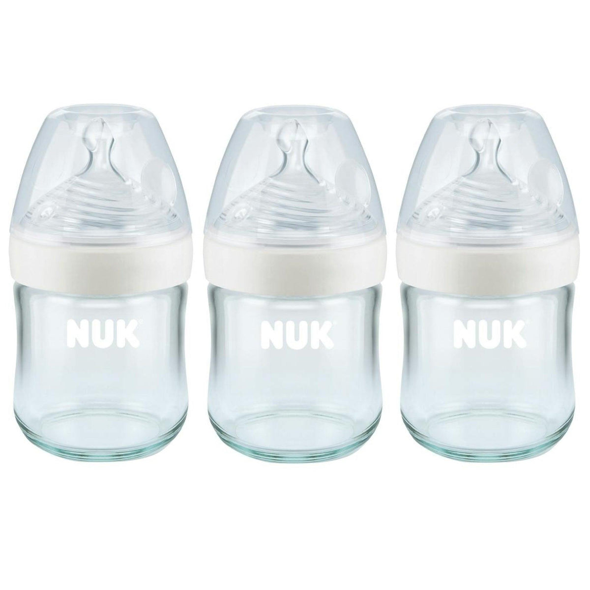 Nuk Simply Natural Glass 4oz Glass Bottle - 3-Pack