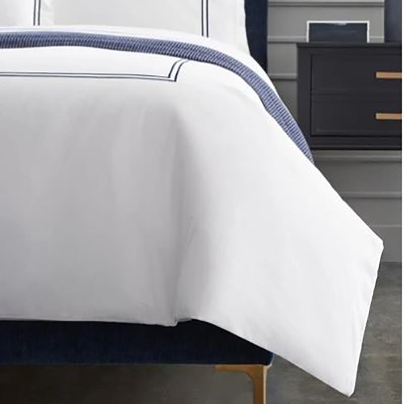 Sferra Grande Hotel Duvet Cover - Queen- Ivory/Ivory