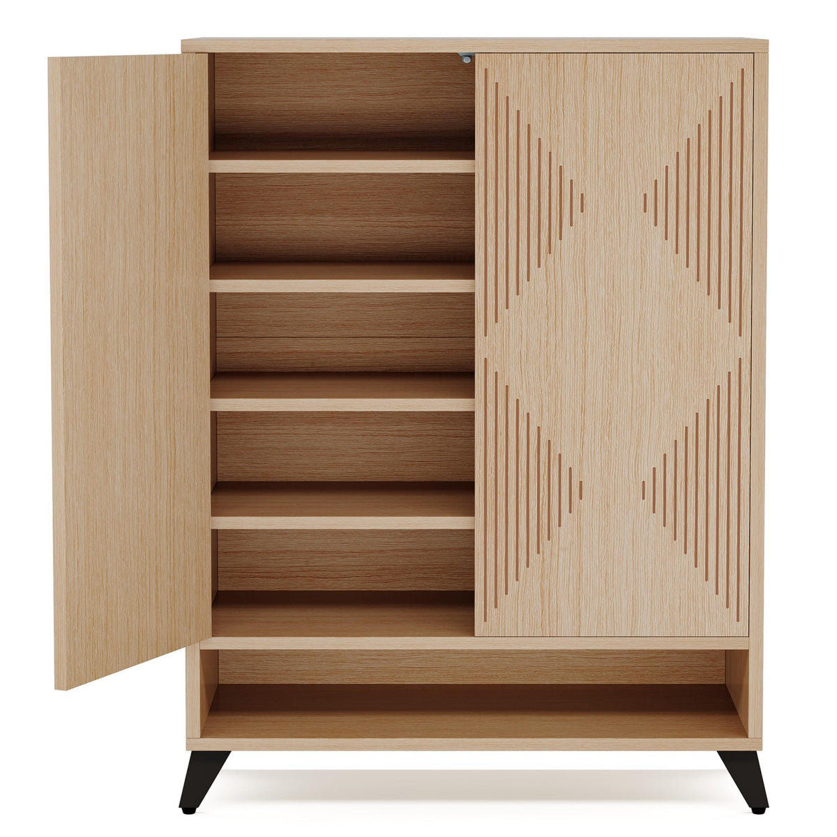 Stark Home 31.5" 6-Tier Shoe Storage Cabinet With Doors