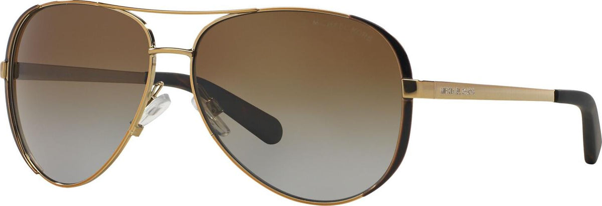 Michael Kors Women's Polarized Pilot Sunglasses - Brown