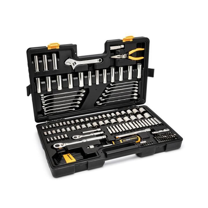 Apex Gearwrench 168 Pc 1/4" & 3/8" Drive 72-Tooth 6 Point Professional Tool Set