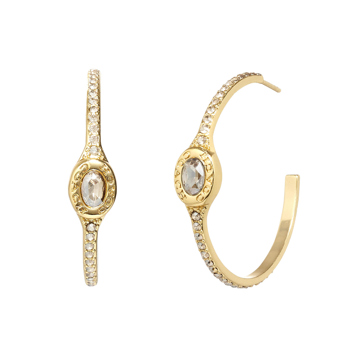 COACH Signature Pav Hoops - Gold