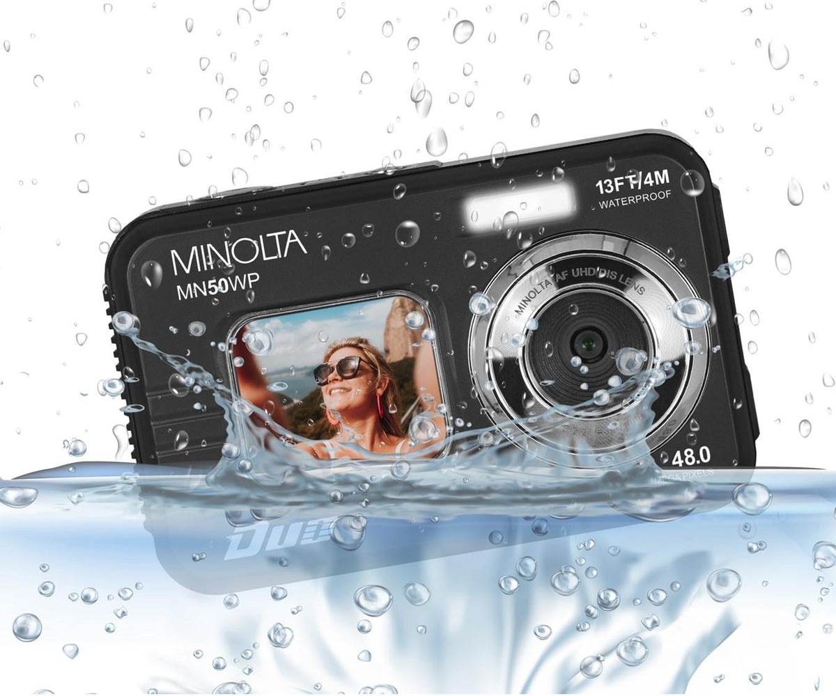Minolta 48MP Autofocus 5K UHD Waterproof Camera