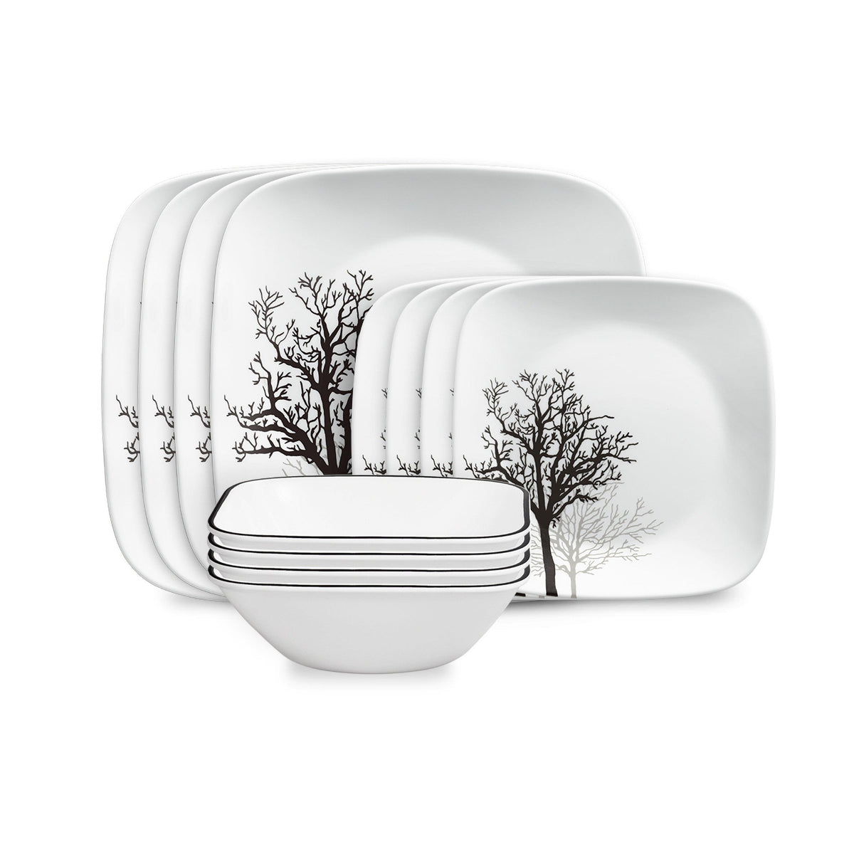 Corelle Timber Shadows 12pc Dinnerware Set