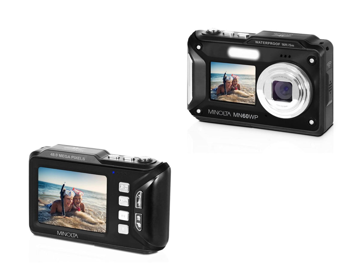 Minolta 48MP/4K Dual Screen Waterproof Camera