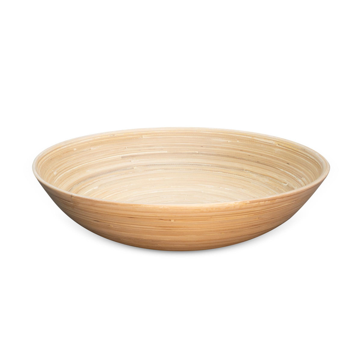KitchenSupply LEXA - 14-Inch Bamboo Salad Bowl - Natural Bamboo