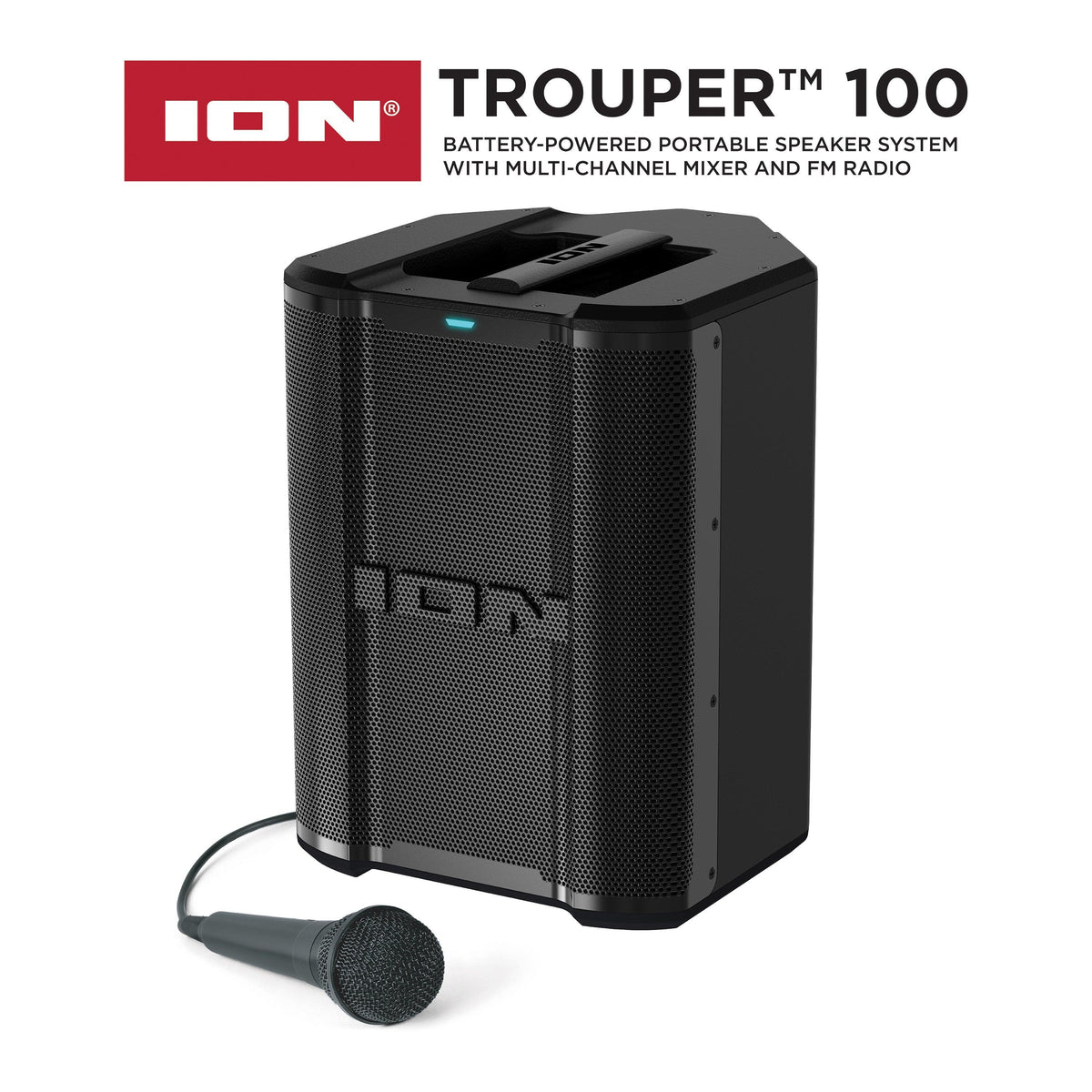 Ion Audio Trouper 100 Portable Speaker System w/ FM Radio