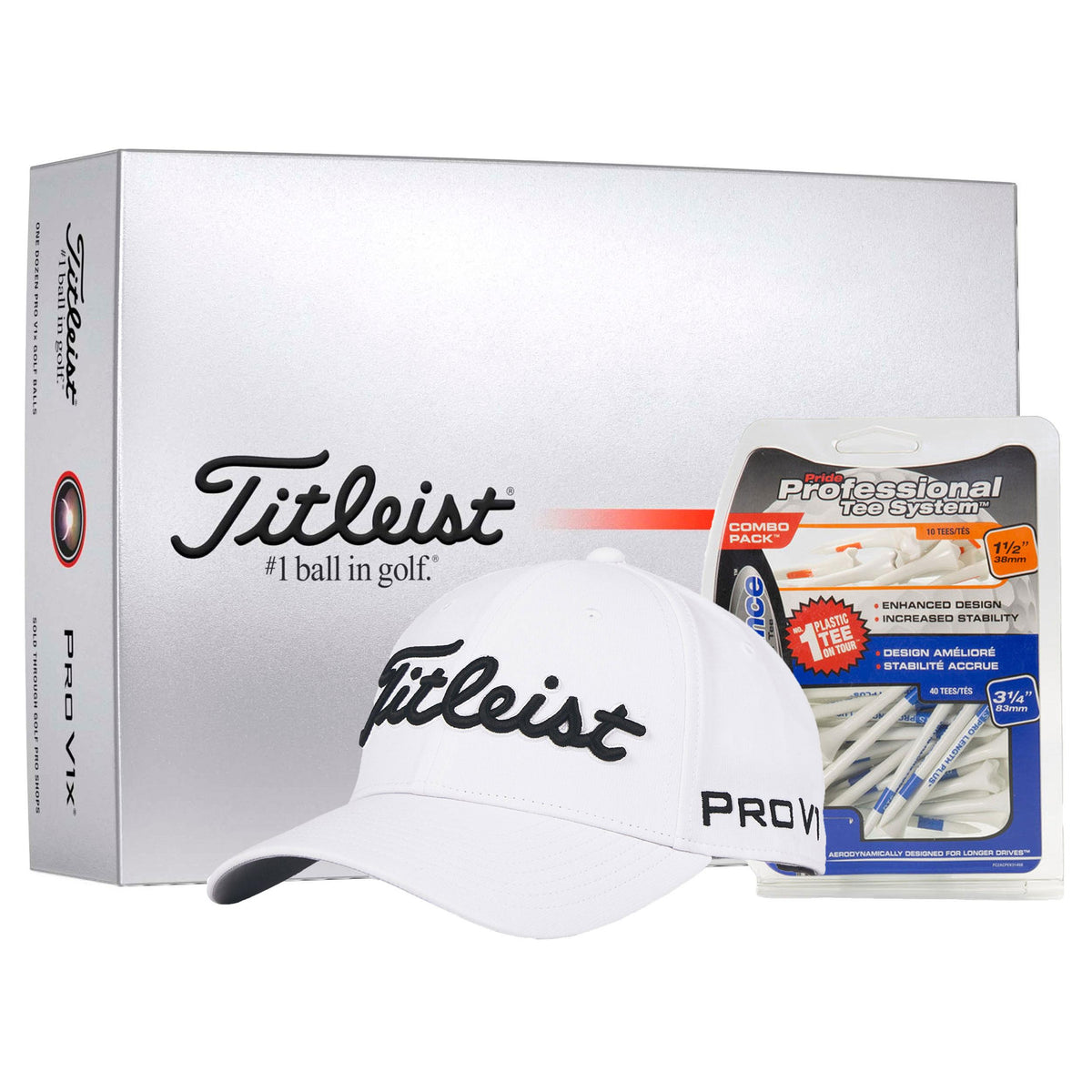 Titleist ProV1x Tour Essentials Plus Kit - White