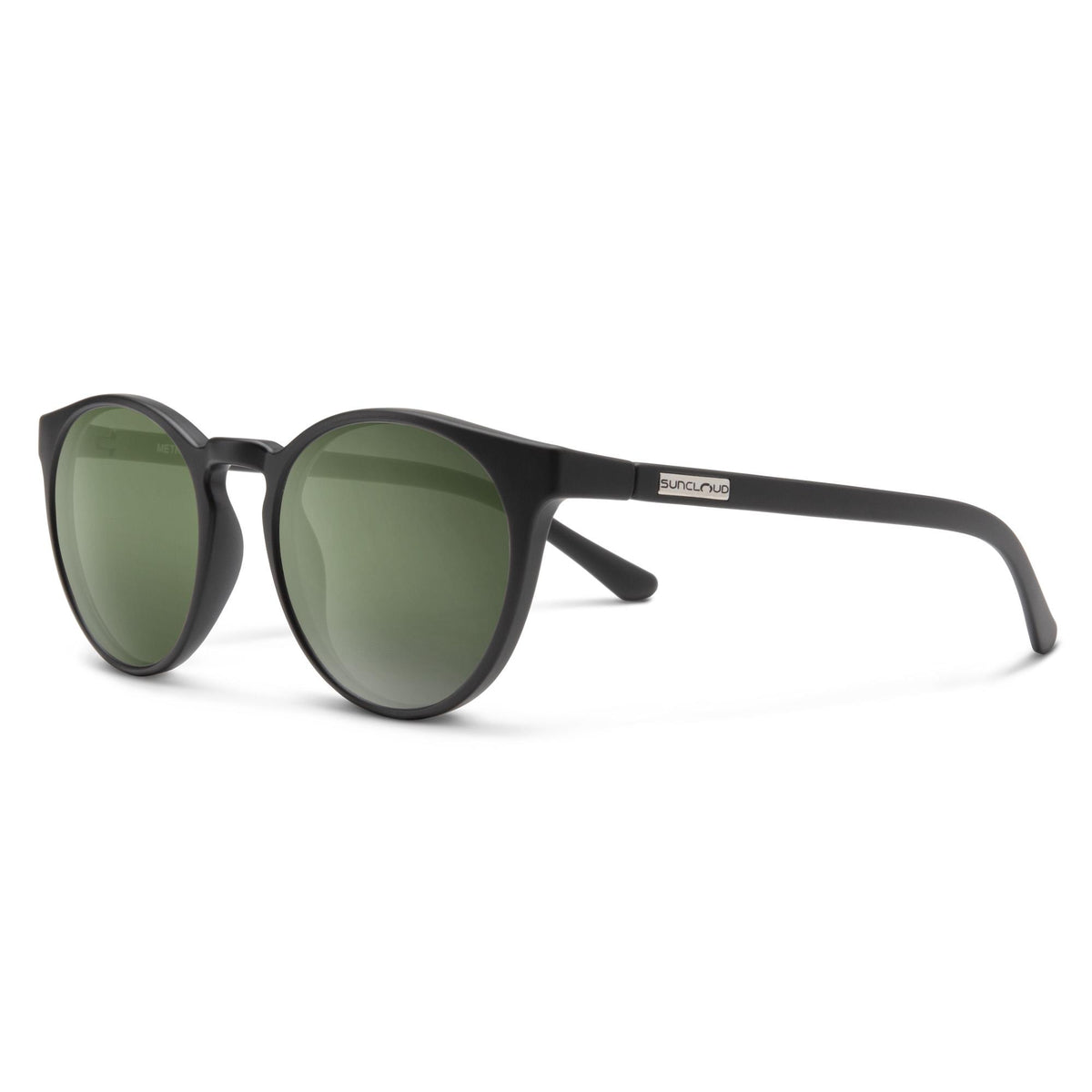 Smith Suncloud Metric Polarized Sunglasses - Matte Black/Gray Green