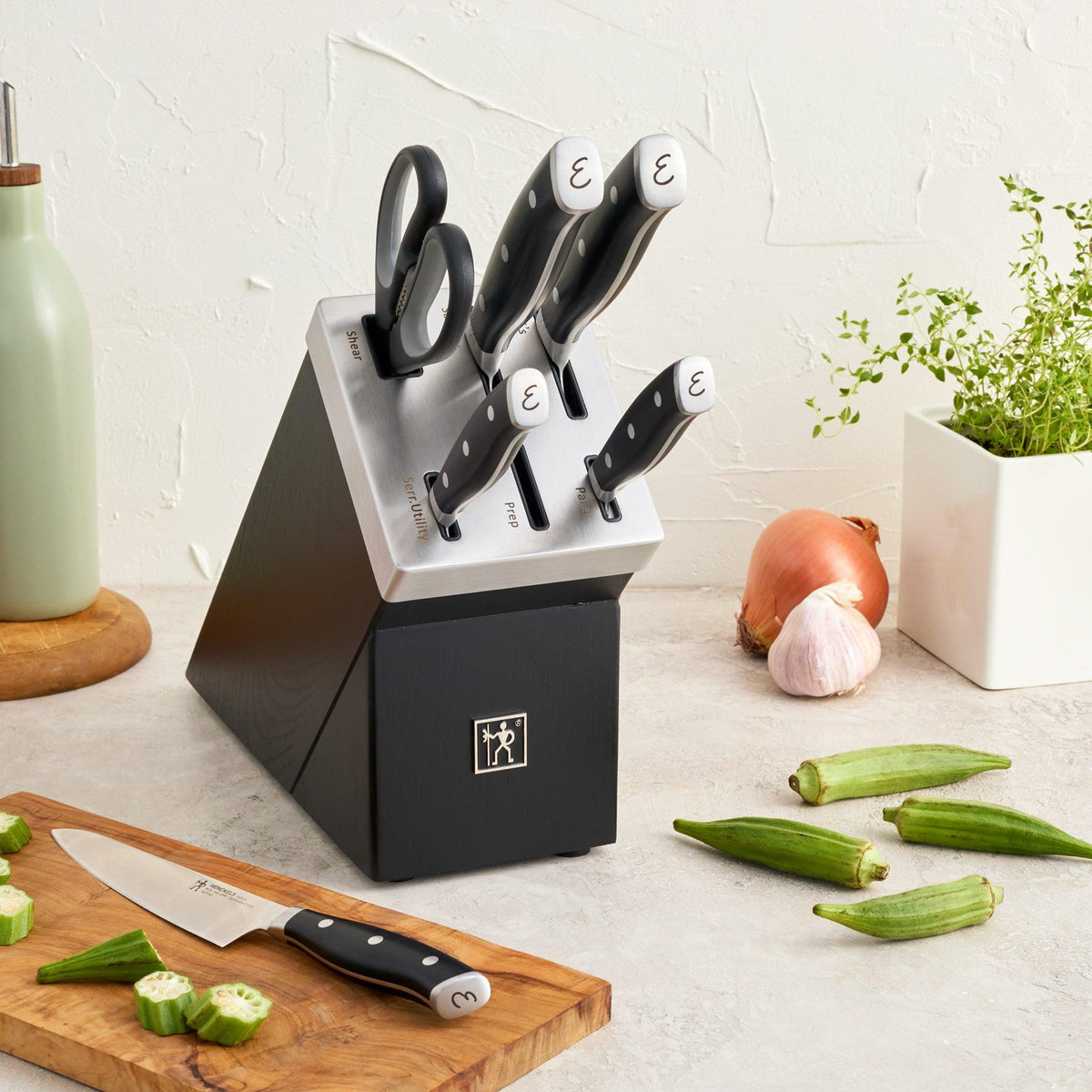 Henckels Nola by Emeril 7pc Self-Sharpening Knife Block Set