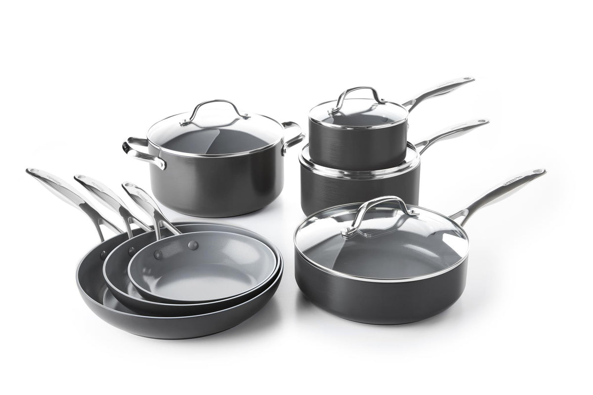 GreenPan Valencia Pro 11pc Ceramic Nonstick Cookware Set
