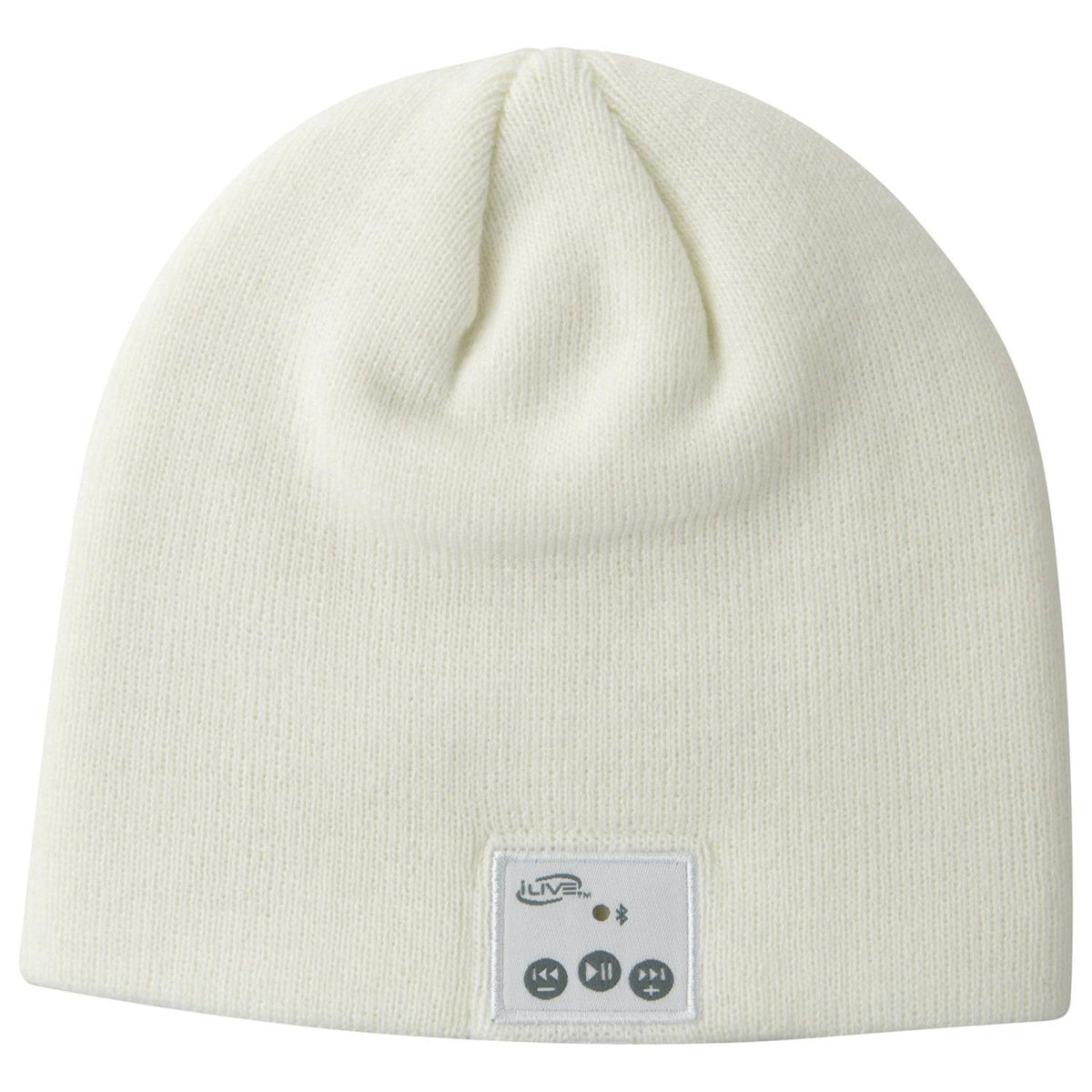 iLive Bluetooth Knit Cap w/ Built-in Speakers and Mic White
