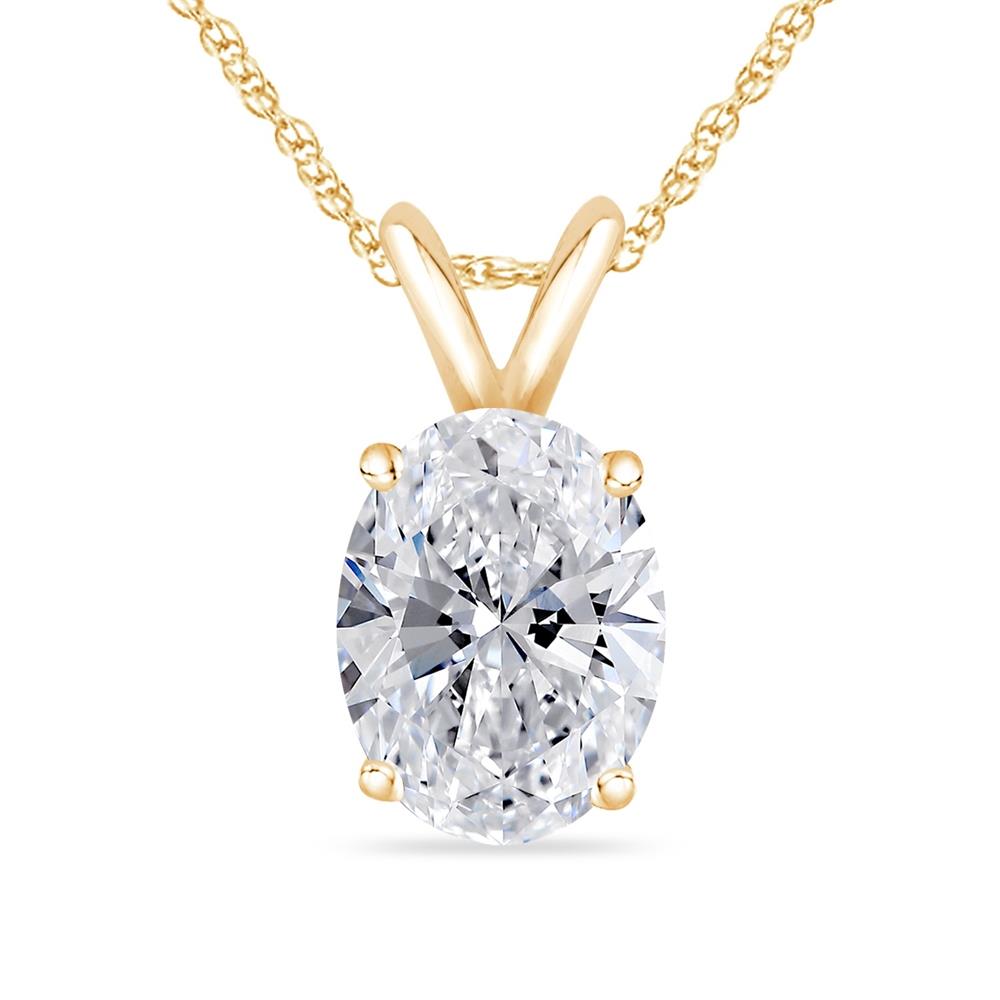 Prestige Boutique Diamonds Oval shaped Pendant w/Chain Size 1.50ct
