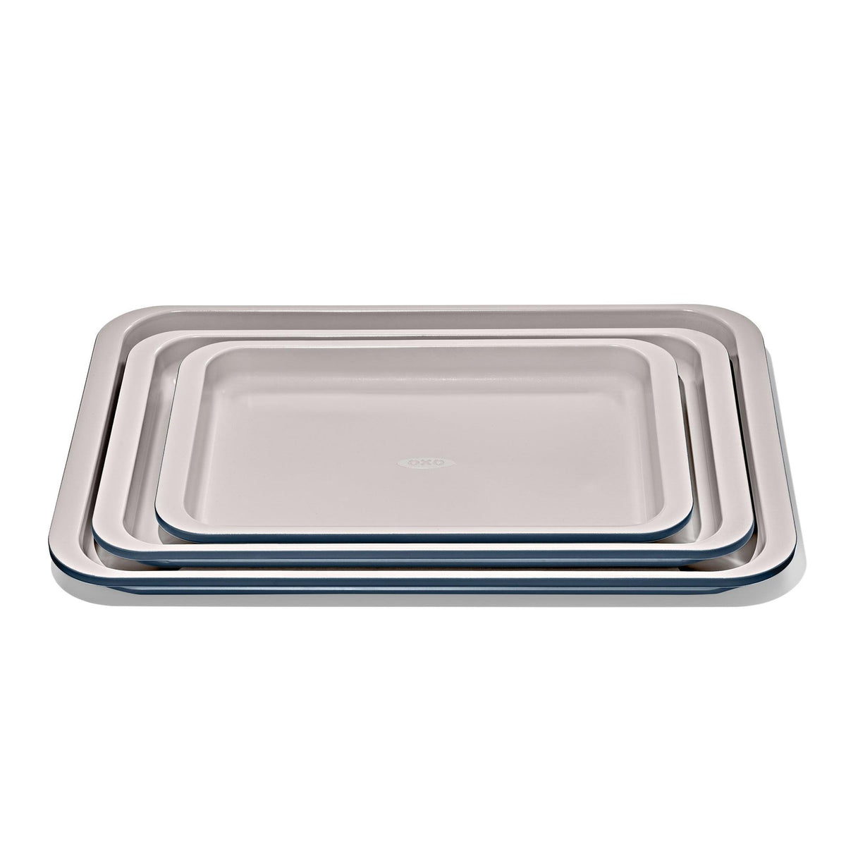 OXO Good Grips 3pc NS Pro Ceramic Coated Metal Bakeware Set Storm Blue