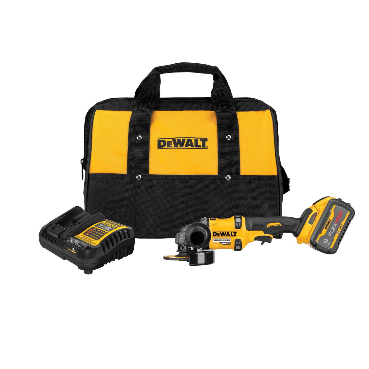 DeWalt 60V MAX Brushless 4.5"-6" Cordless Grinder w/ Kickback Brake Kit