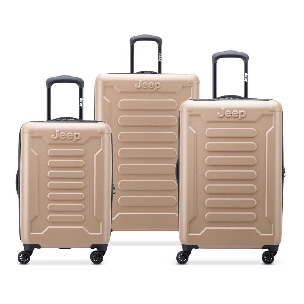 Delsey Jeep JHOO4C 3-Piece Expandable Hardside Luggage Set with Carry-On, Medium & Large Suitcases i