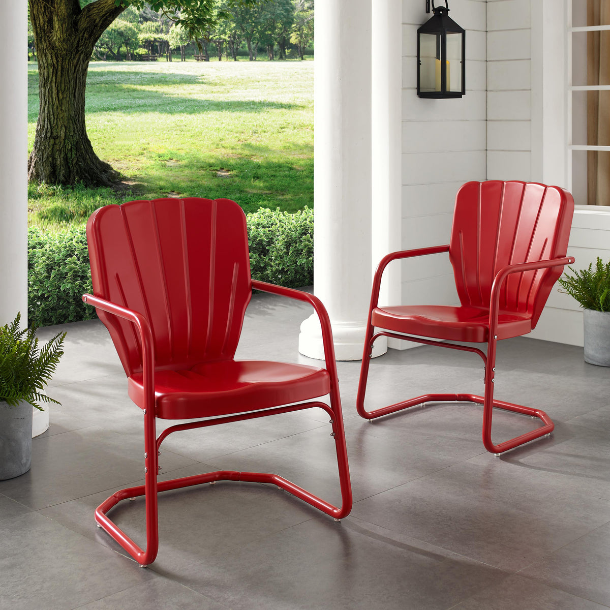 Crosley Outdoor Ridgeland 2Pc Retro Outdoor Chair Set