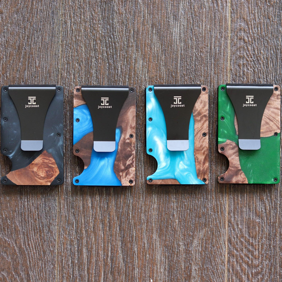 Joycoast Wood x Resin Wallet Dark Blue