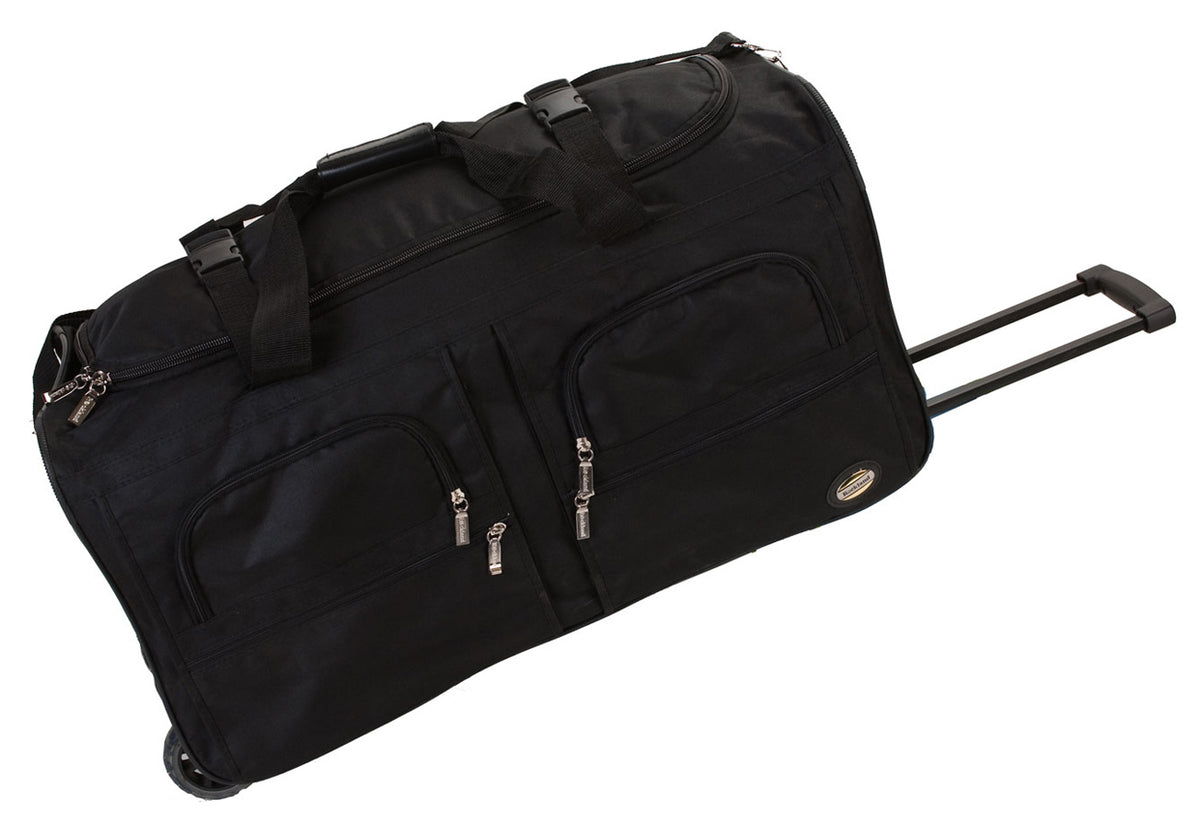 Rockland Luggage 36" Rolling Multi-Pocket Duffle - Black