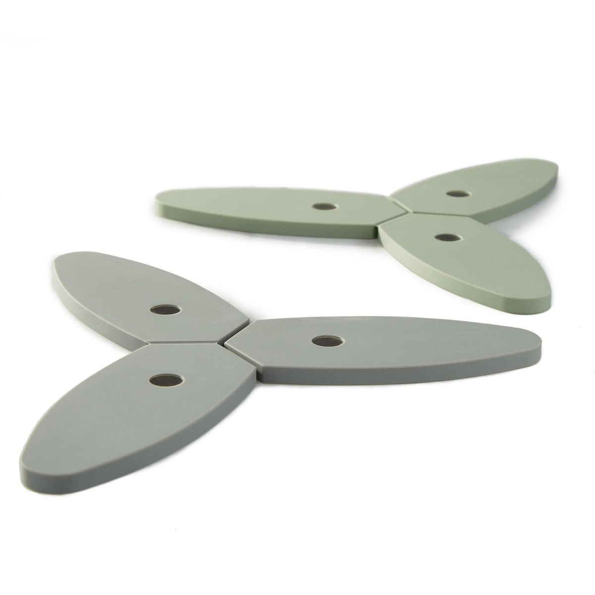 BergHOFF Leo 2pc Foldable Magnetic Trivet Set, Moonmist & Sage
