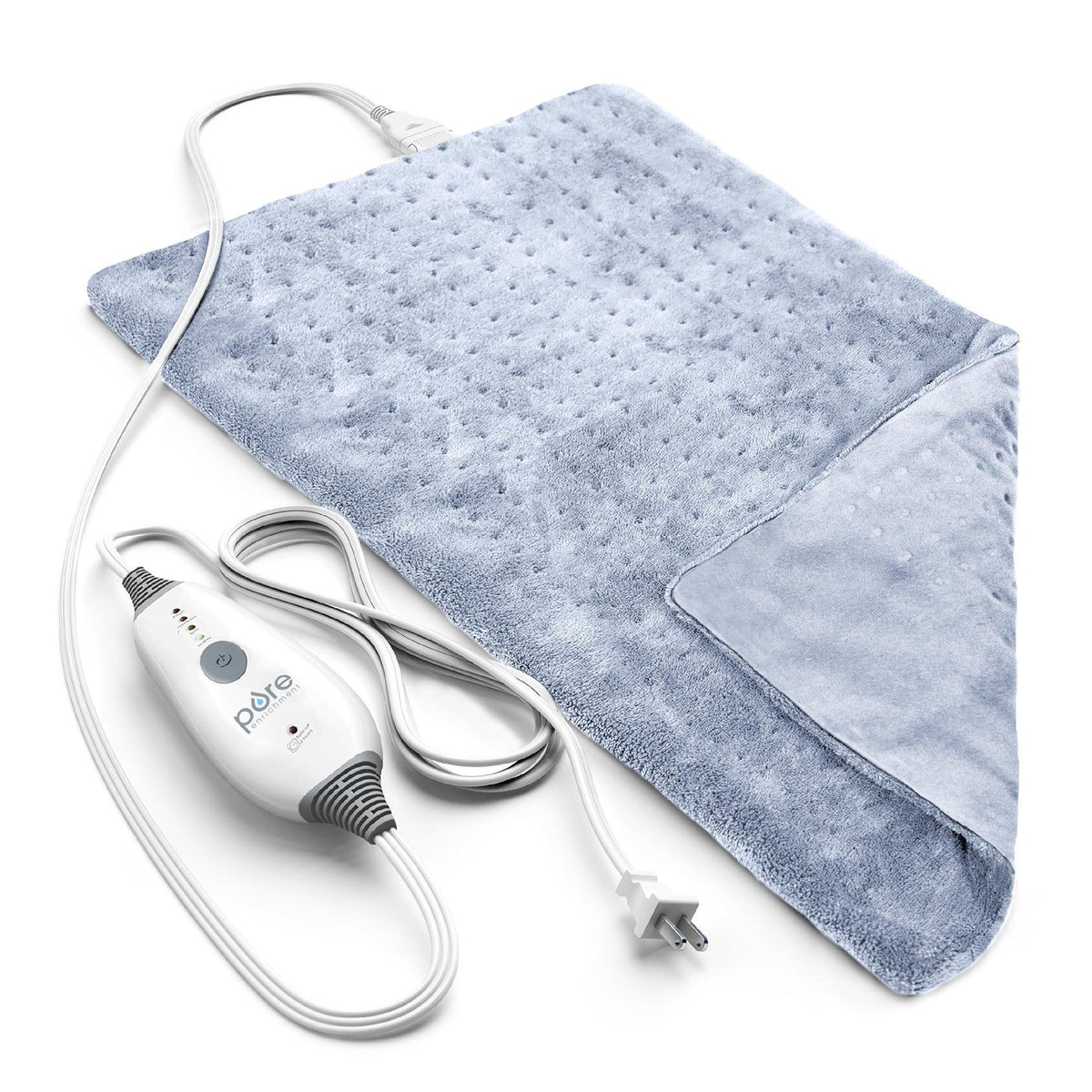 Pure Enrichment PureRelief Deluxe Heating Pad Rain Blue
