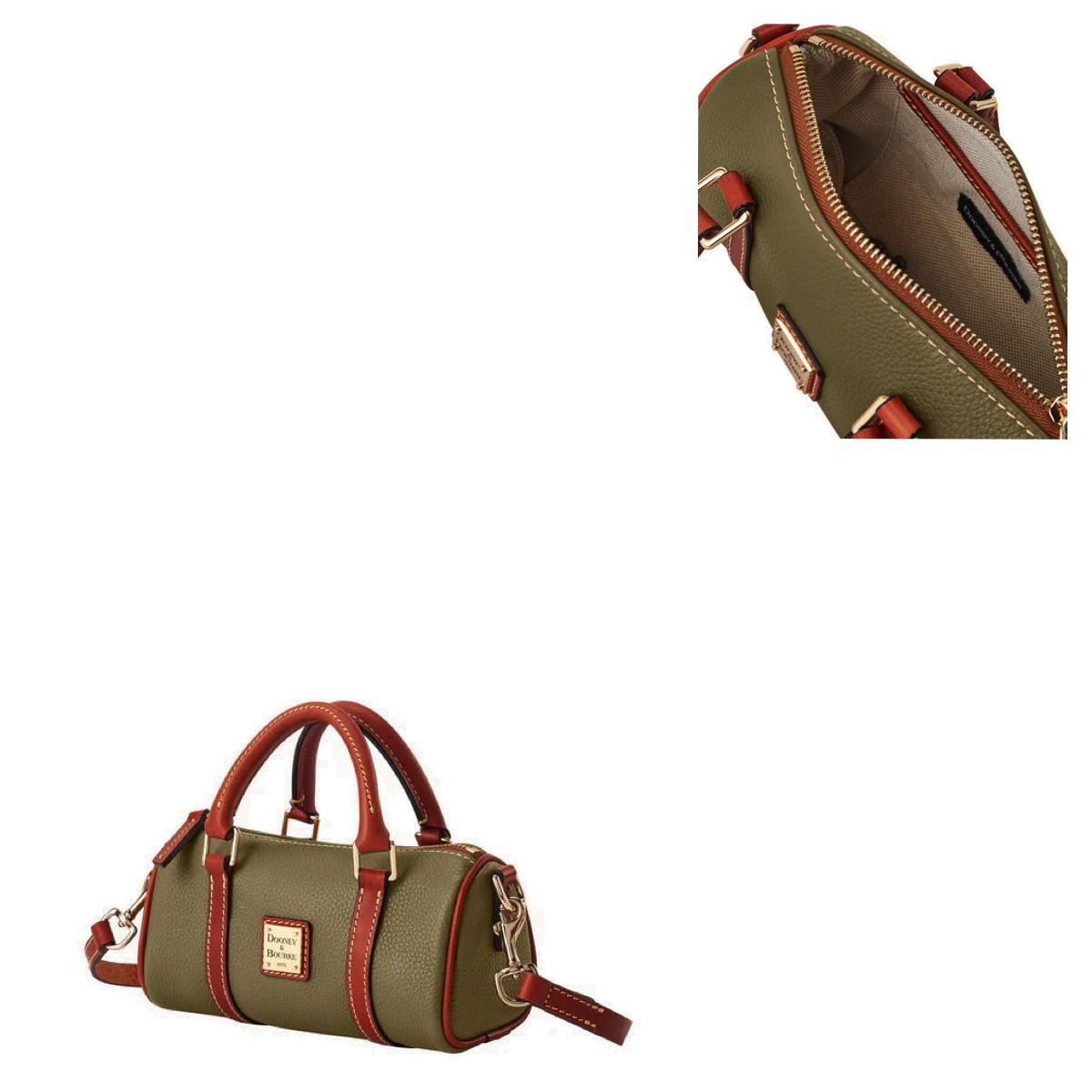 Dooney & Bourke Pebble Grain Crossbody Barrel Satchel 20