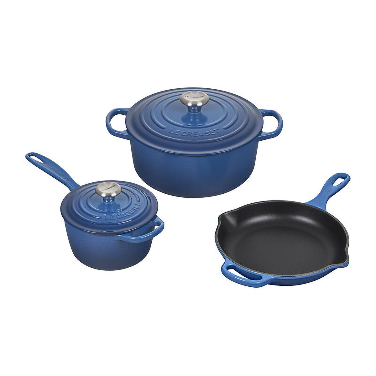 Le Creuset 5pc Signature Cast Iron Cookware Set Marseille