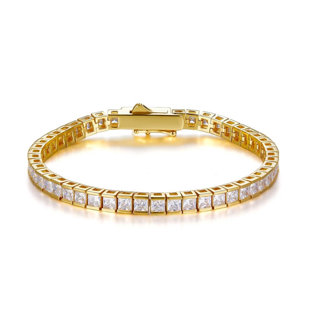 Anna Zuckerman 10 Carat Princess Cut Tennis Bracelet Size 7 inch
