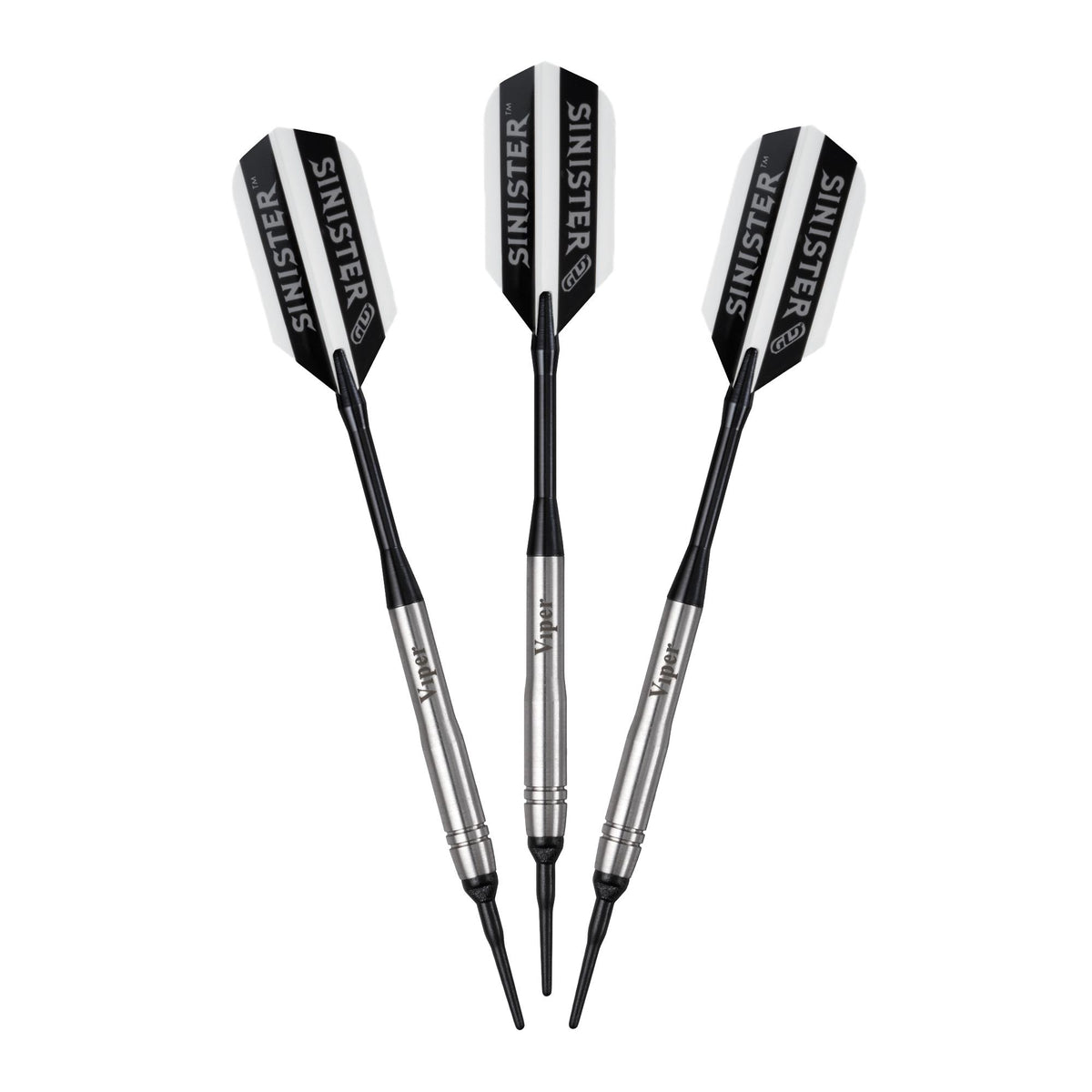 Viper Sinister Tungsten Soft Tip Darts Grooved Barrel 18 Grams