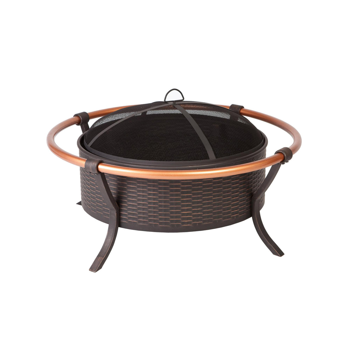 FireSense Copper Rail Fire Pit
