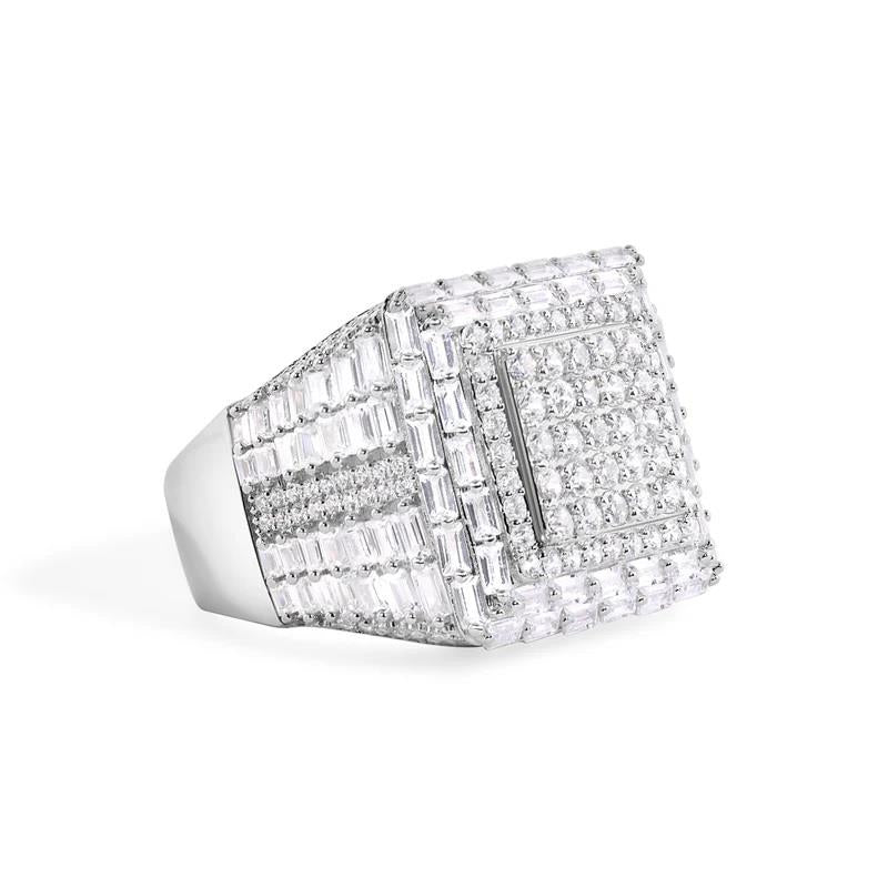Infinity Luxe Jewelry Collection Men's Square Top Ring