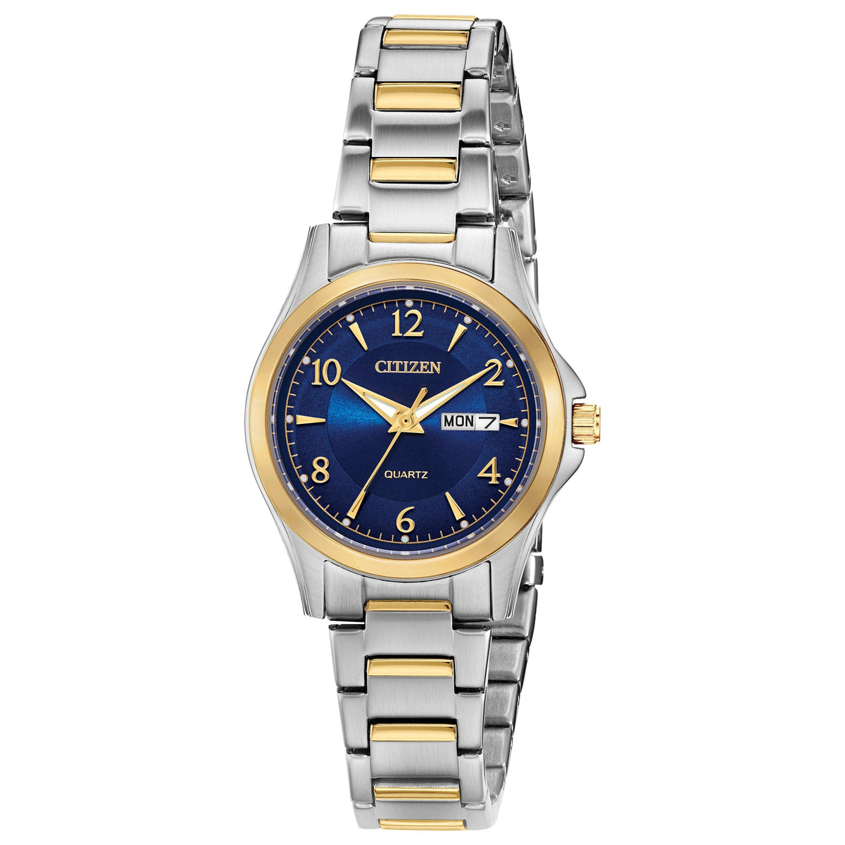 Citizen Ladies' Quartz Two-Tone Stainless Steel Watch Blue Dial