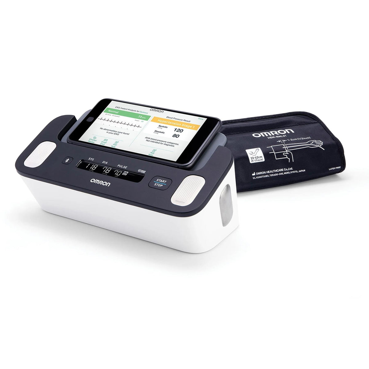 Omron Healthcare Complete Wireless Upper Arm Blood Pressure Monitor + EKG
