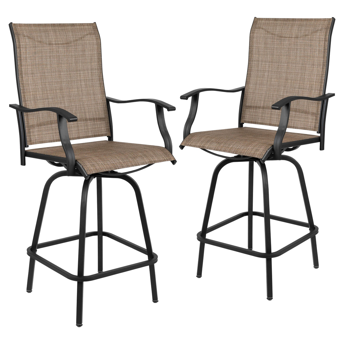 OSC Designs 2-piece Patio Bar Stool Set: Brown