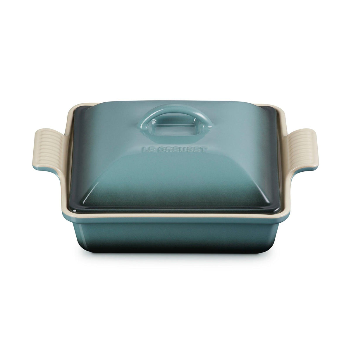 Le Creuset 2qt Heritage Stoneware Shallow Covered Casserole Ocean