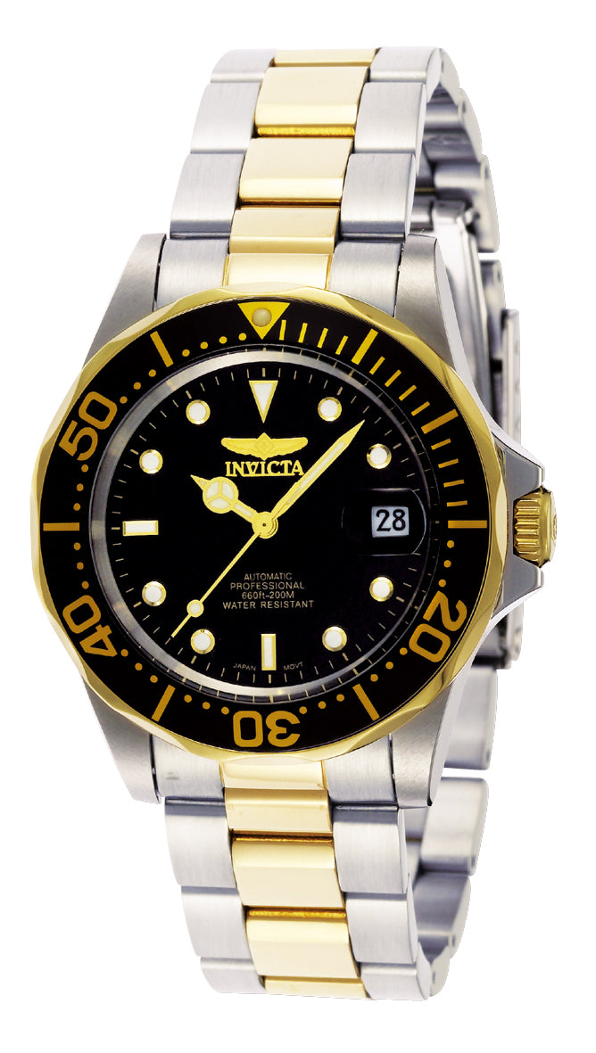 Invicta Men's Pro Diver Automatic 3 Hand Black Dial Watch