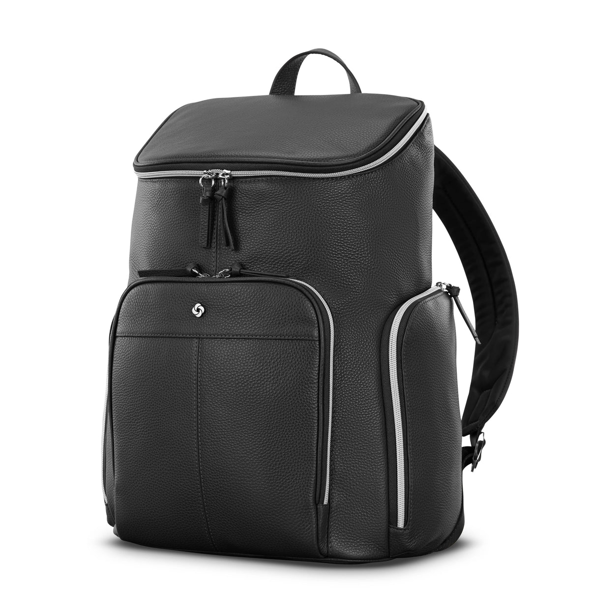 Samsonite Mobile Sol 2 Leather Deluxe Backpack - Black