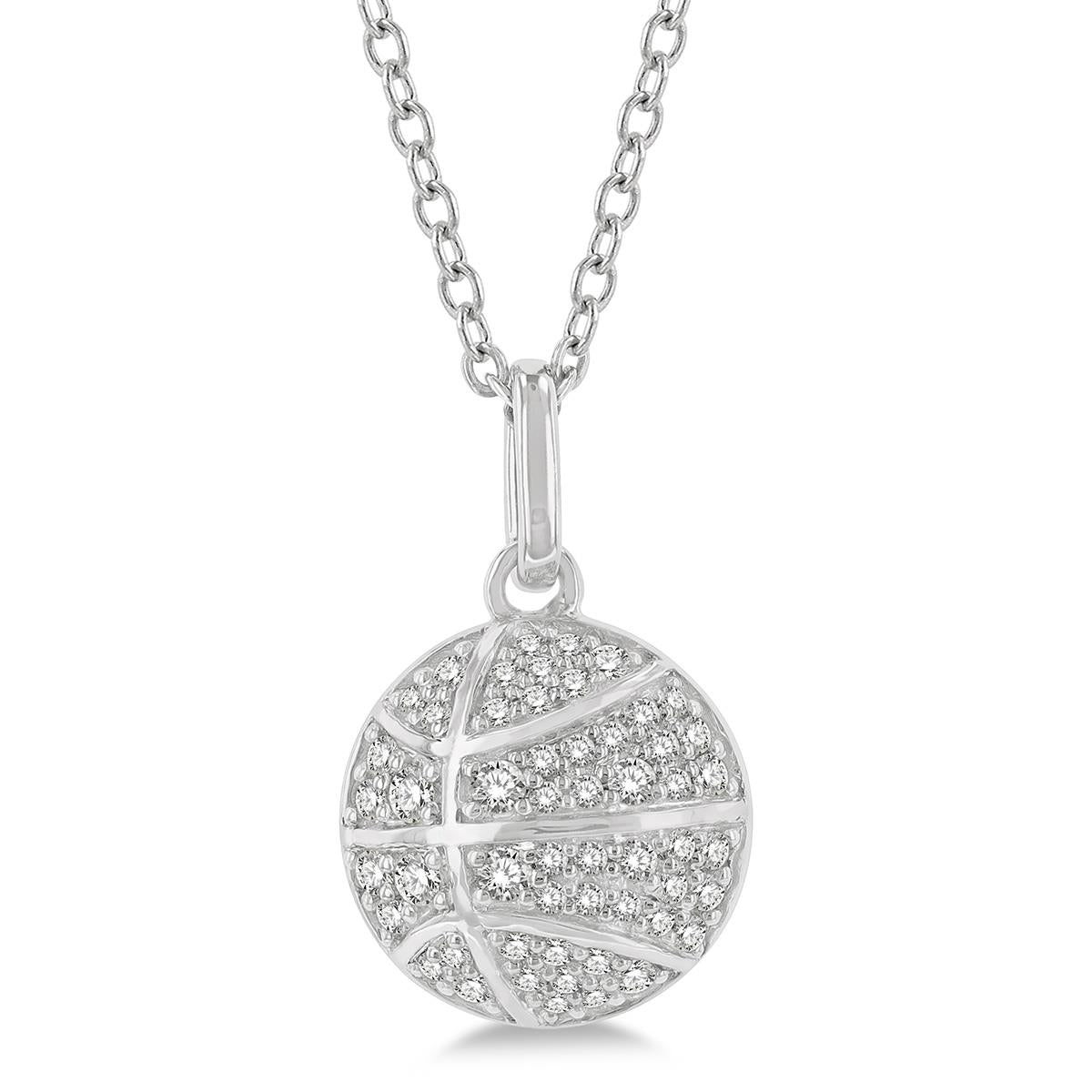 Jilco Inc Diamond Basketball Necklace