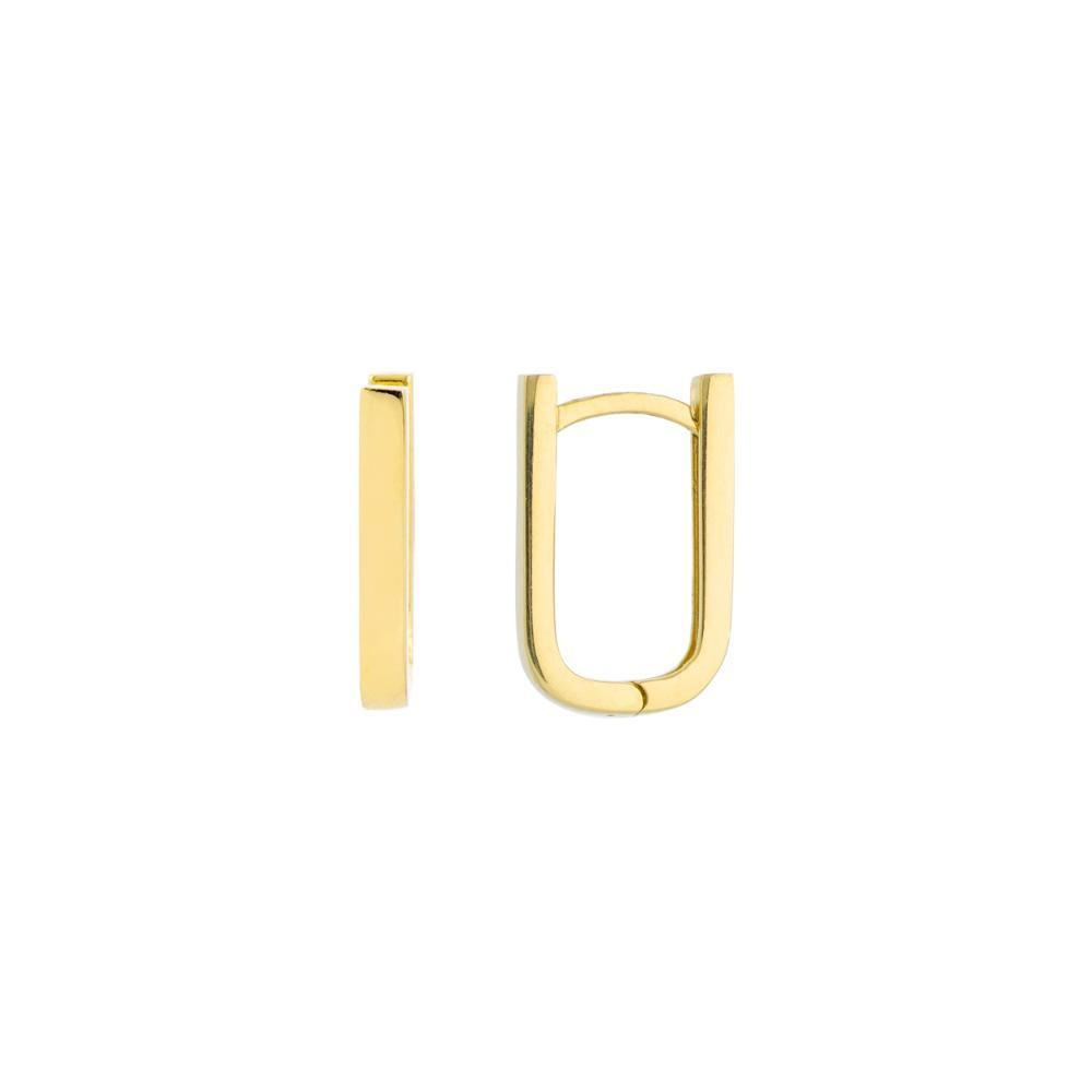 HAWLEY ST Thin Paper Clip Huggie Earrings