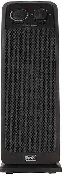 Black & Decker Ceramic Tower Black 1500W