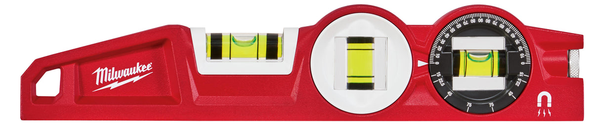 Milwaukee 10" Die Cast Torpedo Level w/ 360-Degree Locking Vial