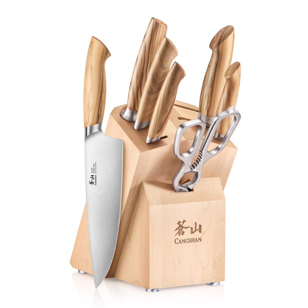 Cangshan 8-Piece OLIV Series Knife Block Set