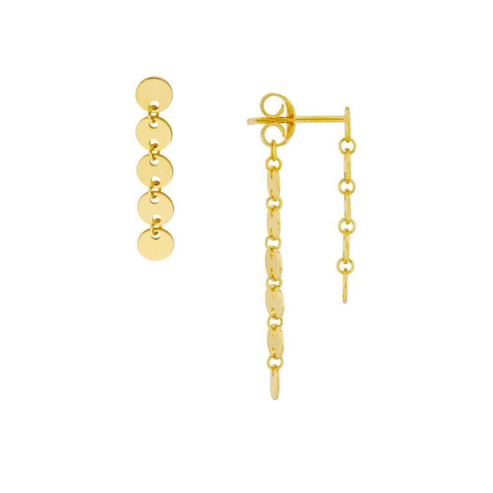 HAWLEY ST Front and Back Mini Disc Dangle Earrings