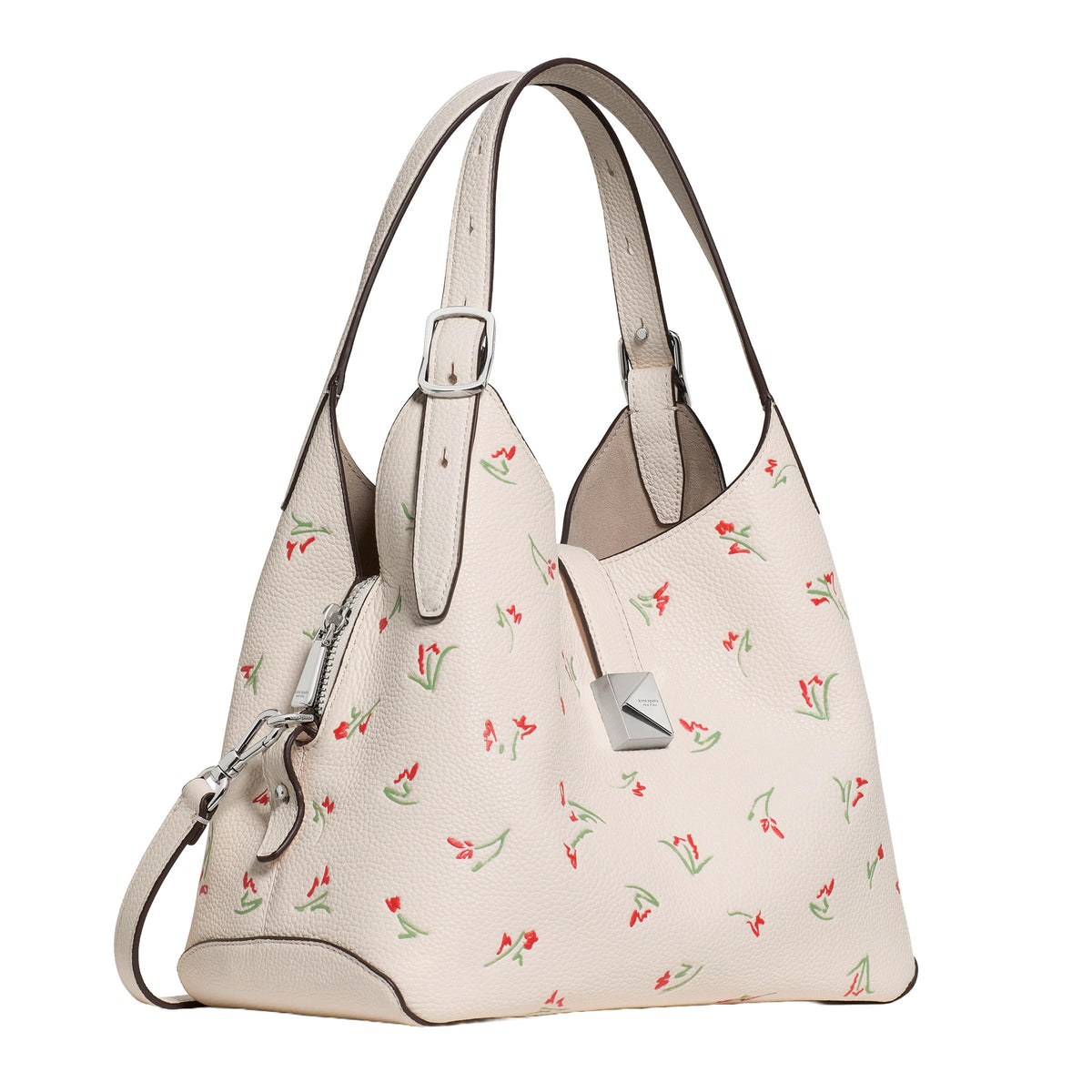 kate spade new york Deco Vibrant Buds Printed Medium Crossbody Tote -Ceam Multi