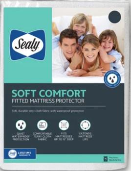 Sealy Fitted Soft Comfort Mattress Protector - Queen