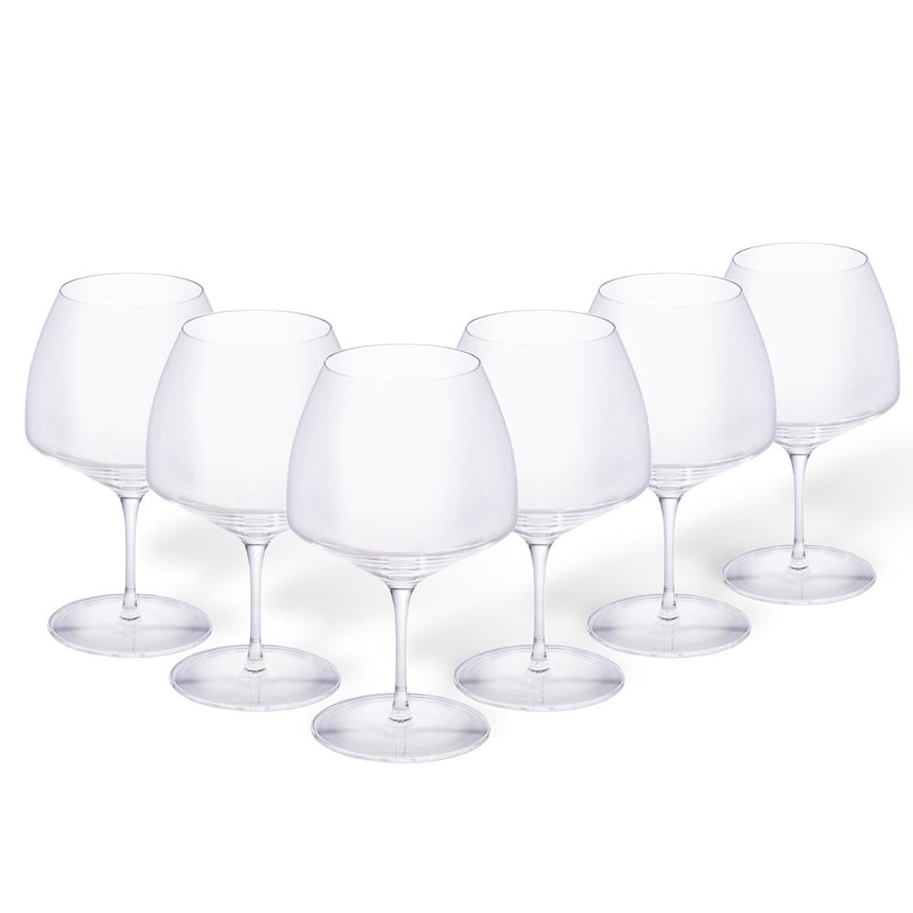 Costa Nova Vite Set/6 Burgundy Glasses