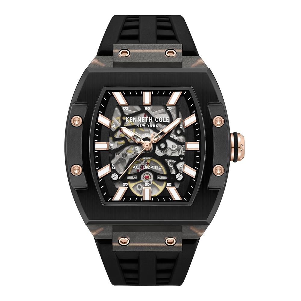 Kenneth Cole Brands Skeleton Dial Automatic Watch Size Mens Standard