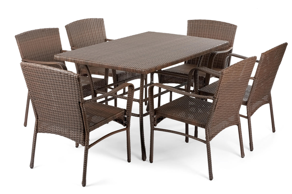 W Unlimited Simplicity Collection 7-Piece Outdoor Dining Set