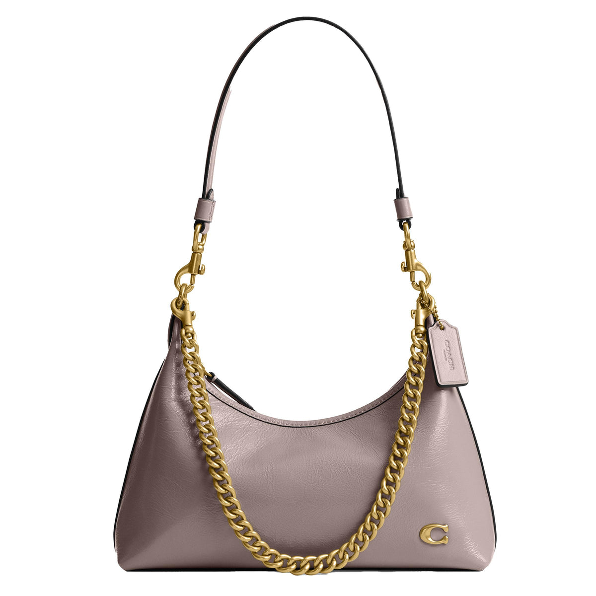COACH Glazed Leather Juliet Shoulder Bag 25 - Ash/Brass